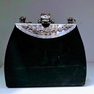 Black Clutch with Handle